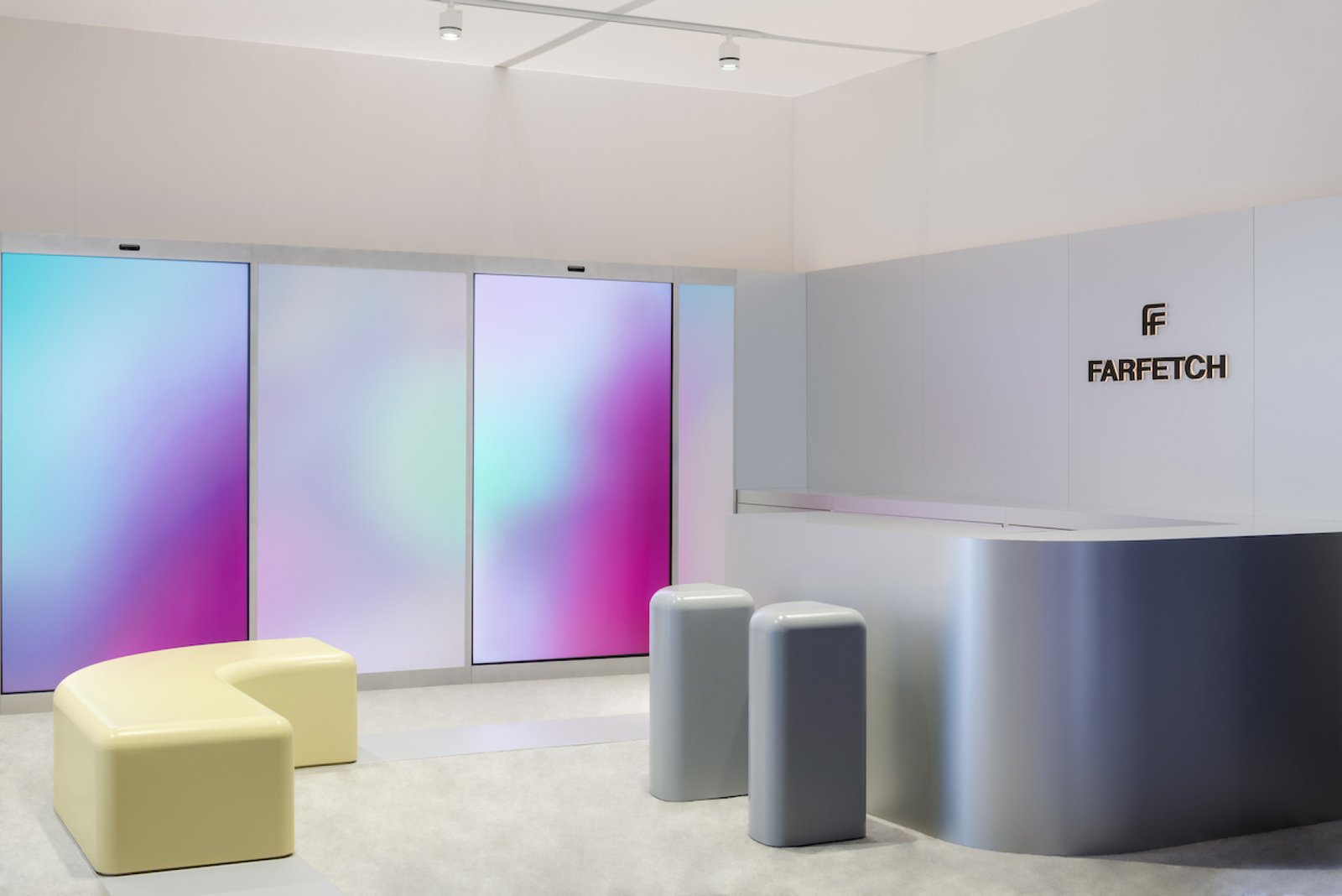 Random Studio 迈阿密巴塞尔艺术展的 Farfetch 休息室