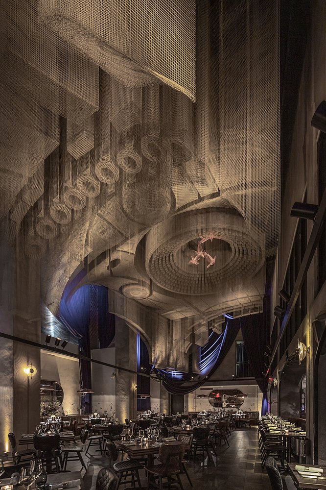 Tresoldi Studio 在 Cathédrale 餐厅的菲尔莫尔雕塑