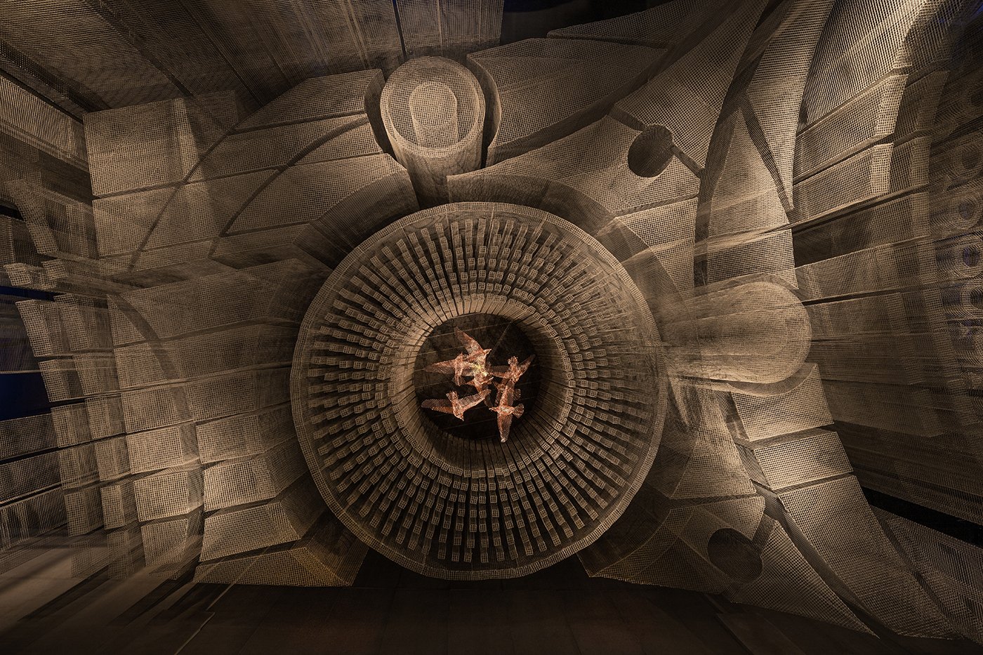 Tresoldi Studio 在 Cathédrale 餐厅的菲尔莫尔雕塑