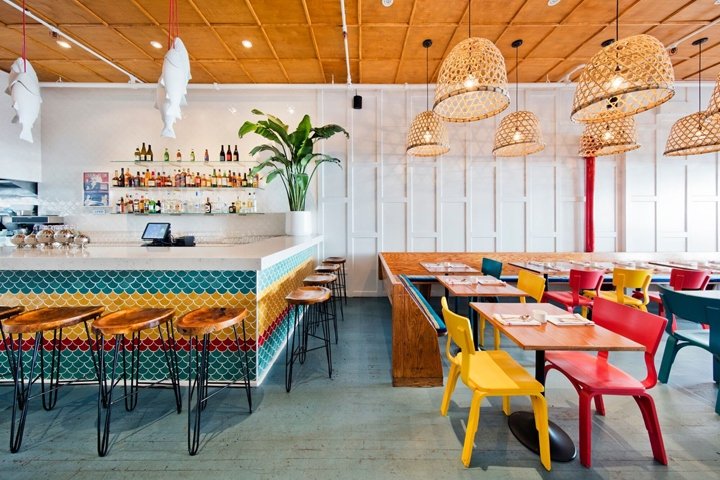 纽约 Space NY 的 Fish Cheeks 餐厅 纽约 Space NY 的 Fish Cheeks 餐厅