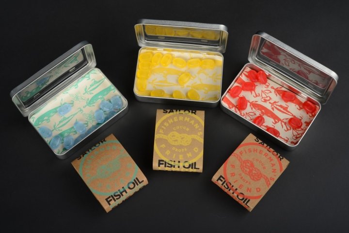 希瑟·伯格 (Heather Berg) 设计的《渔夫之友》包装