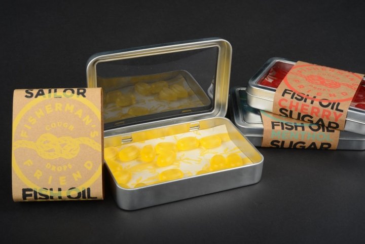 希瑟·伯格 (Heather Berg) 设计的《渔夫之友》包装