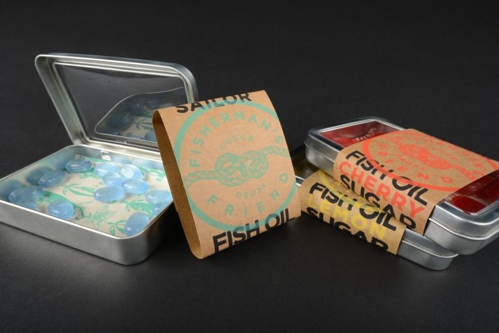 希瑟·伯格 (Heather Berg) 设计的《渔夫之友》包装