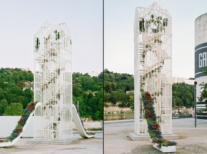 Laisné Roussel 为法国里昂建筑双年展设计的“花亭”