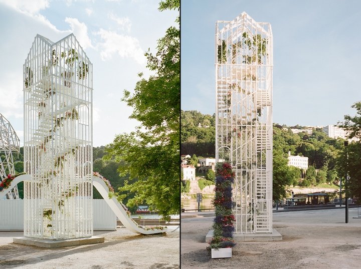 Laisné Roussel 为法国里昂建筑双年展设计的“花亭”