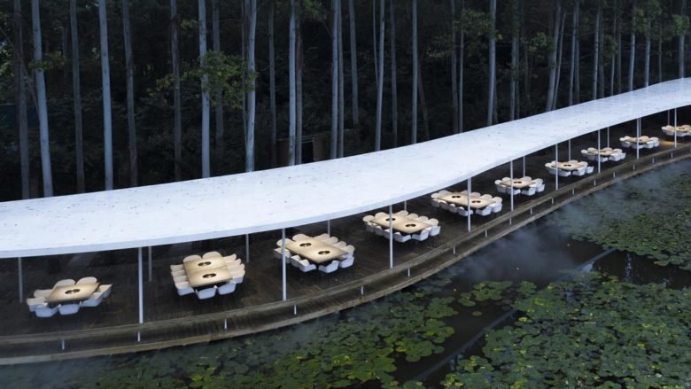 慕达建筑事务所设计的花园火锅餐厅 慕达建筑事务所设计的花园火锅餐厅