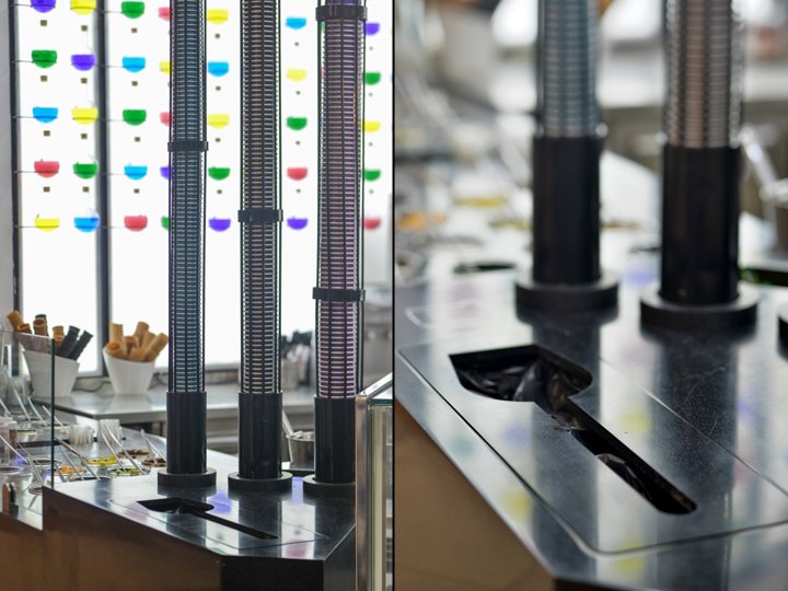 Glidium 冰淇淋店，由 Nir ​​Portal 建筑事务所设计，以色列海法