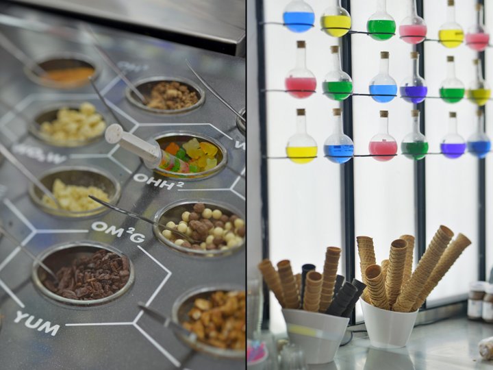 Glidium 冰淇淋店，由 Nir ​​Portal 建筑事务所设计，以色列海法