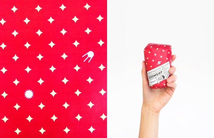 高尔基公园冰淇淋包装由 Just Be Nice 工作室设计