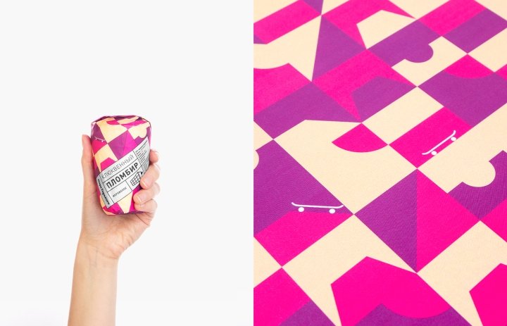 高尔基公园冰淇淋包装由 Just Be Nice 工作室设计