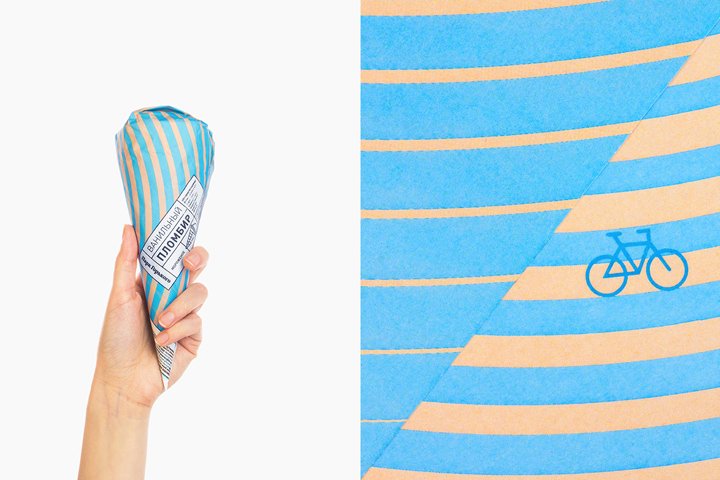 高尔基公园冰淇淋包装由 Just Be Nice 工作室设计