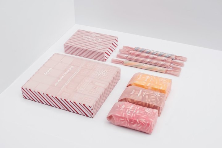 瑞典学生制作的 Grenna Polkagriskokeri 糖果包装 瑞典学生制作的 Grenna Polkagriskokeri 糖果包装