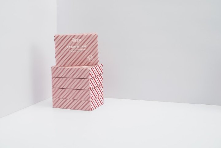 瑞典学生制作的 Grenna Polkagriskokeri 糖果包装 瑞典学生制作的 Grenna Polkagriskokeri 糖果包装