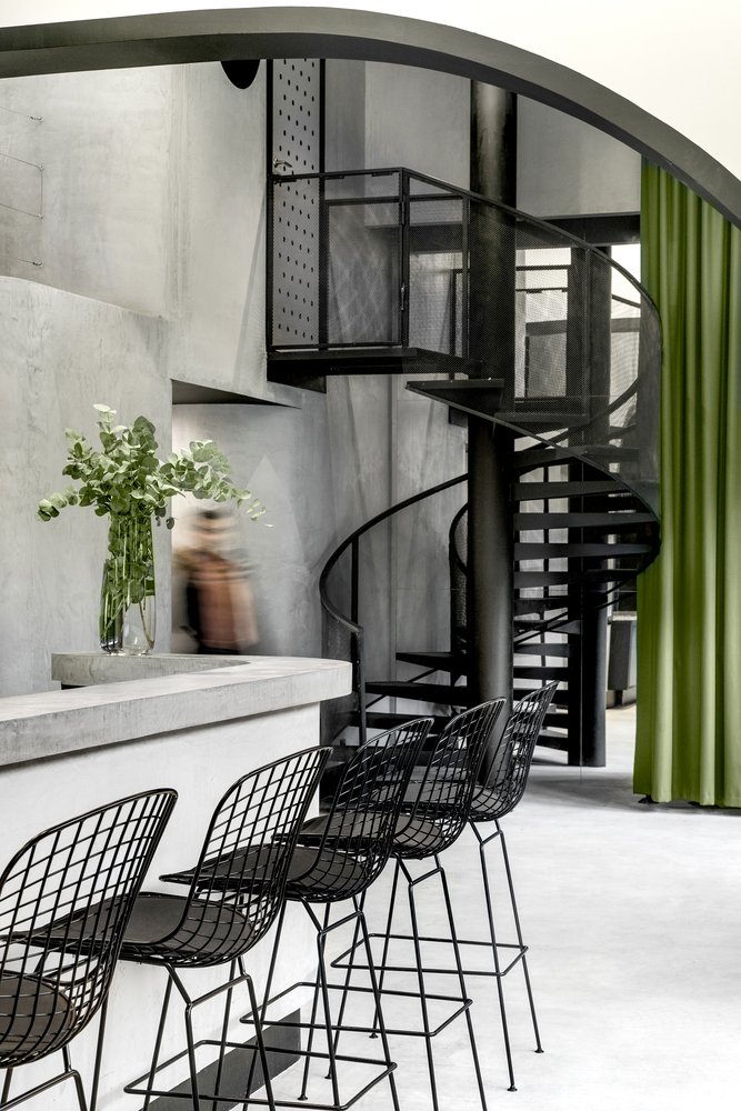 MT.A 设计的灰绿色活动空间