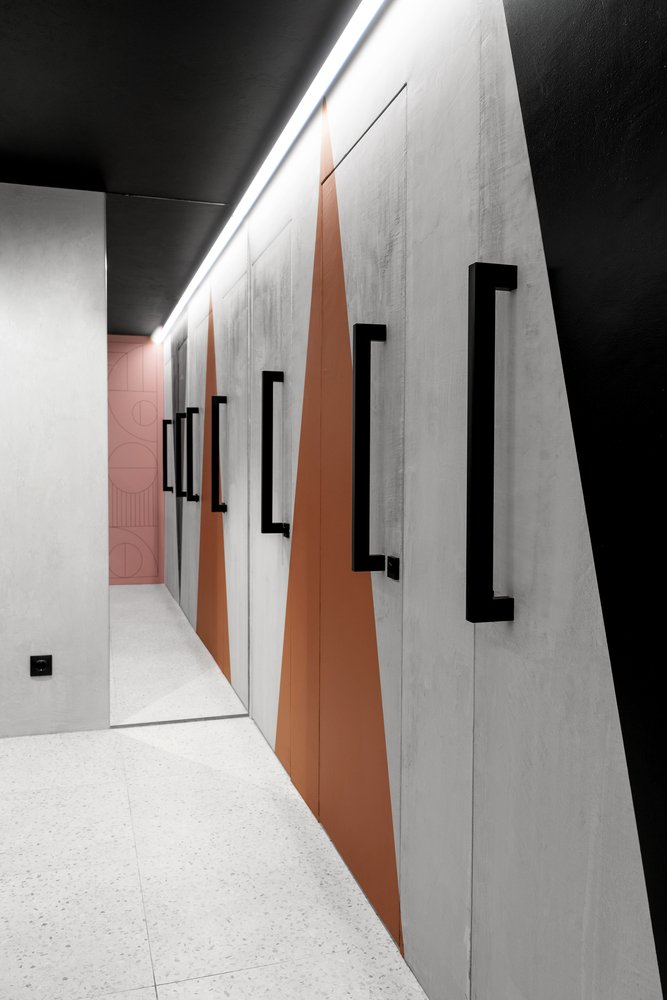 MT.A 设计的灰绿色活动空间