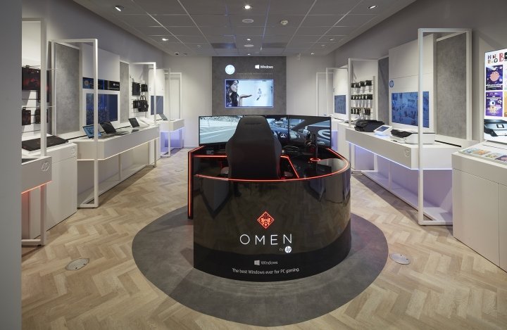 惠普欧洲、中东和非洲店内数字体验由 Briggs Hillier 设计，荷兰阿姆斯特丹