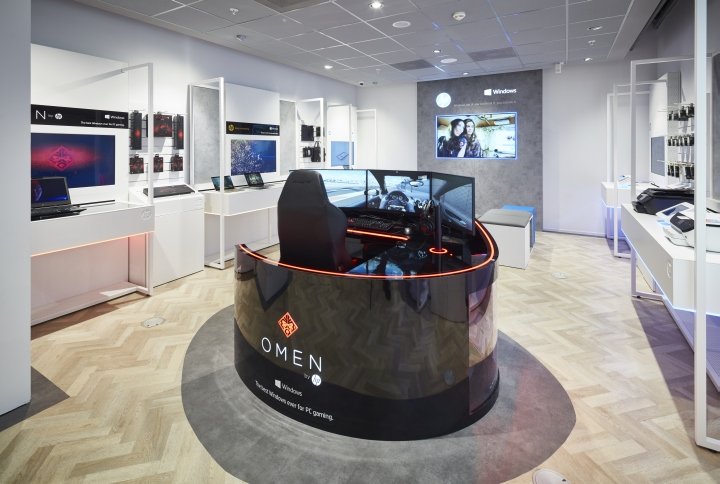 惠普欧洲、中东和非洲店内数字体验由 Briggs Hillier 设计，荷兰阿姆斯特丹