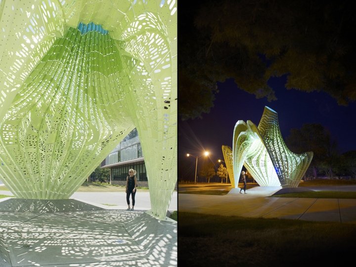 Hyparbole 装置由 Marc Fornes / THEVERYMANY 设计,普罗维登斯 – 罗德岛州 Hyparbole 装置由 Marc Fornes / THEVERYMANY 设计,普罗维登斯 – 罗德岛州