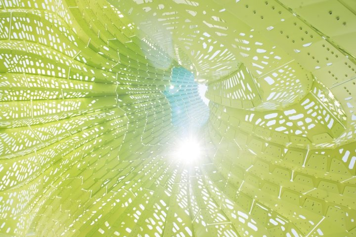 Hyparbole 装置由 Marc Fornes / THEVERYMANY 设计,普罗维登斯 – 罗德岛州 Hyparbole 装置由 Marc Fornes / THEVERYMANY 设计,普罗维登斯 – 罗德岛州