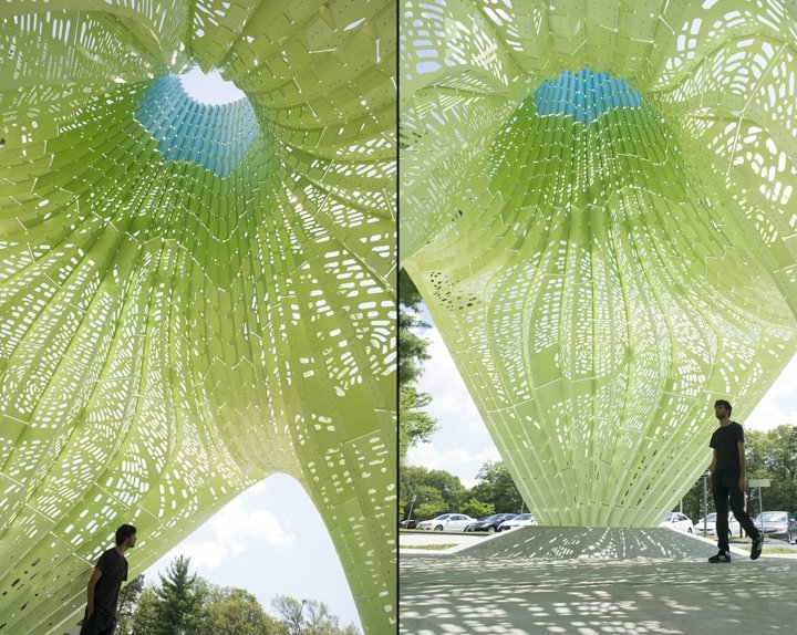 Hyparbole 装置由 Marc Fornes / THEVERYMANY 设计,普罗维登斯 – 罗德岛州 Hyparbole 装置由 Marc Fornes / THEVERYMANY 设计,普罗维登斯 – 罗德岛州