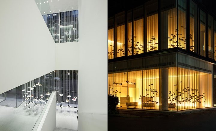 日本东京 Hills Avenue 旗舰店的“白色森林”装置，由 Tokujin Yoshioka 设计