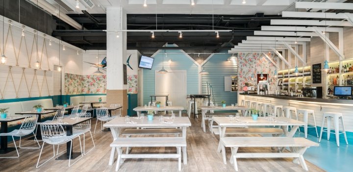 汉娜·丘吉尔 (Hannah Churchill) 设计的令人着迷的海鲜餐厅，中国上海