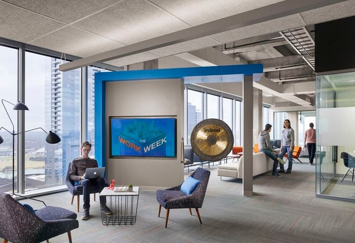 Indeed 市中心办公室，由 STG Design 设计，德克萨斯州奥斯汀