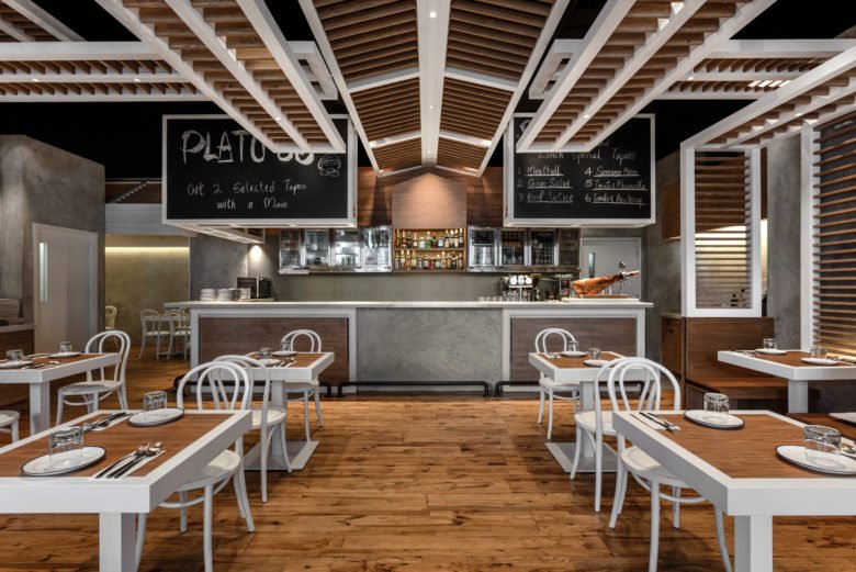 城市中的现代海滩小屋