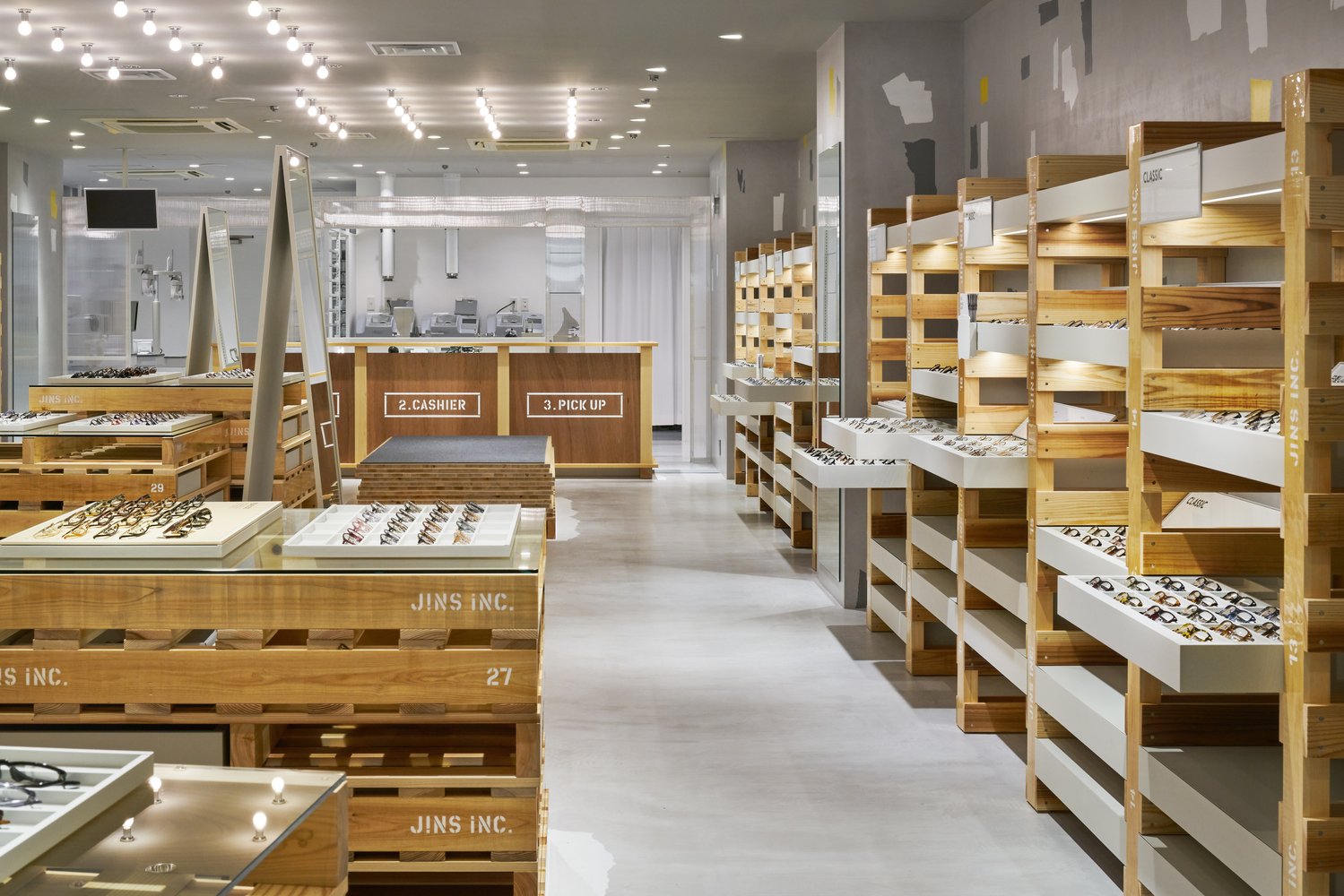 JINS Tokyu Hands Ikebukuro Store by Fumiko Takahama Architects