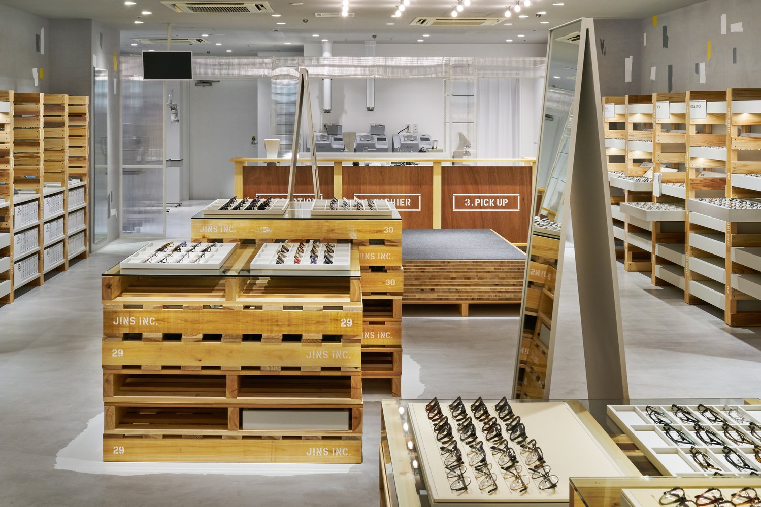 JINS Tokyu Hands Ikebukuro Store by Fumiko Takahama Architects