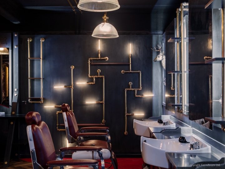 英国伦敦 Jack the Clipper 旗舰理发店，由 FormRoom 设计