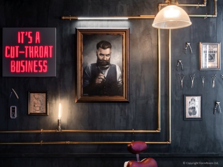 英国伦敦 Jack the Clipper 旗舰理发店，由 FormRoom 设计