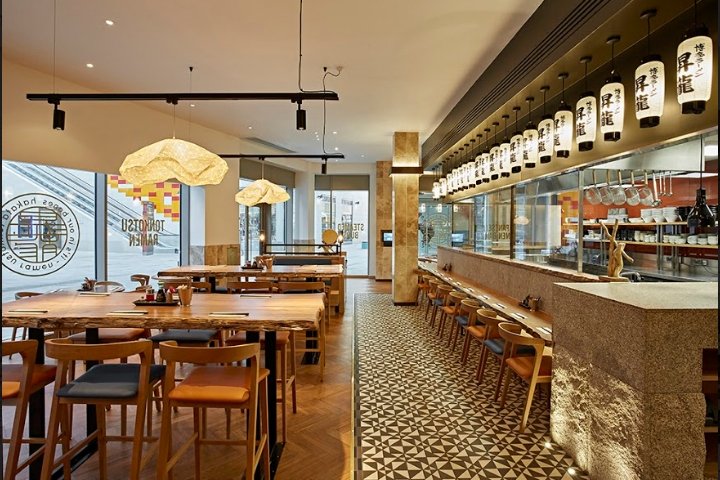 英国牛津 Blenheim Design 设计的日本 Shoryu 餐厅