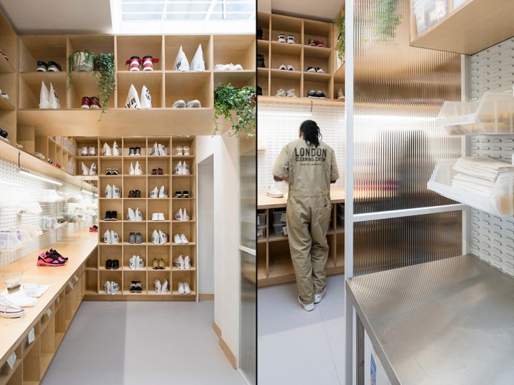 Jason Markk 商店，由 Brinkworth Design 和 Wilson Brothers 设计，英国伦敦