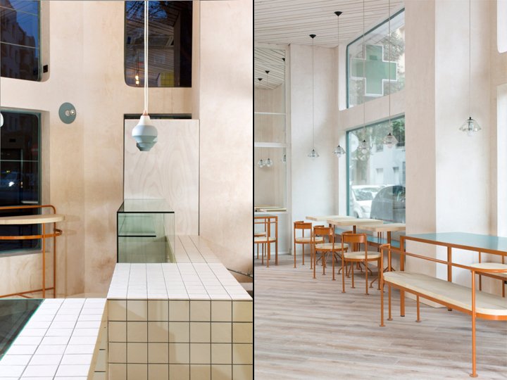 Juana limón 是西班牙马德里 Local Studio Lucas y Hernández-Gil 的一家面包店和咖啡店