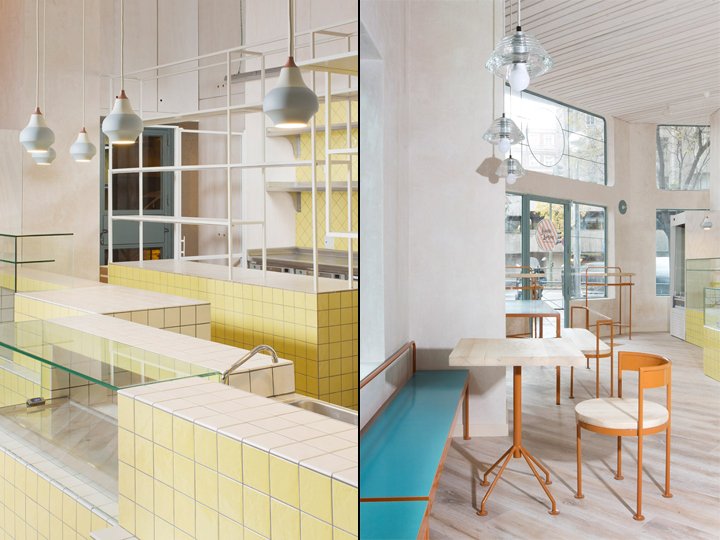 Juana limón 是西班牙马德里 Local Studio Lucas y Hernández-Gil 的一家面包店和咖啡店