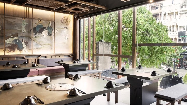 Design Plus 设计的 K-Duck 韩国餐厅,越南胡志明市 Design Plus 设计的 K-Duck 韩国餐厅,越南胡志明市