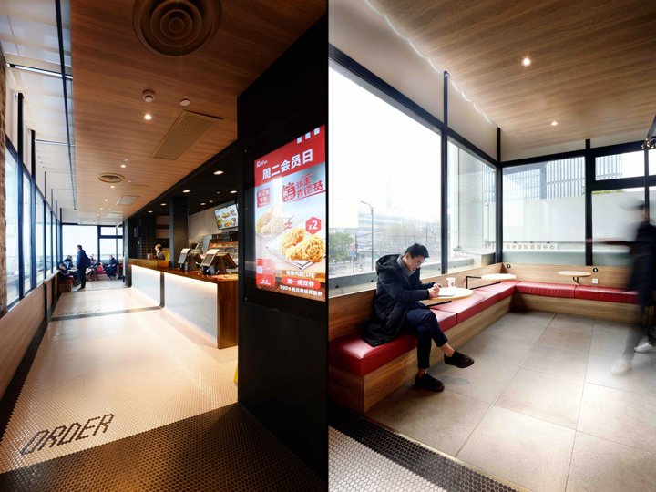 肯德基杭州剧院餐厅由 Spacemen 设计，杭州 – 中国