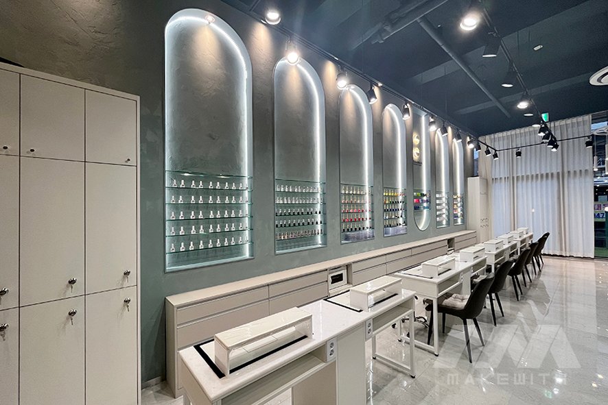 江南旗舰店美甲店室内设计