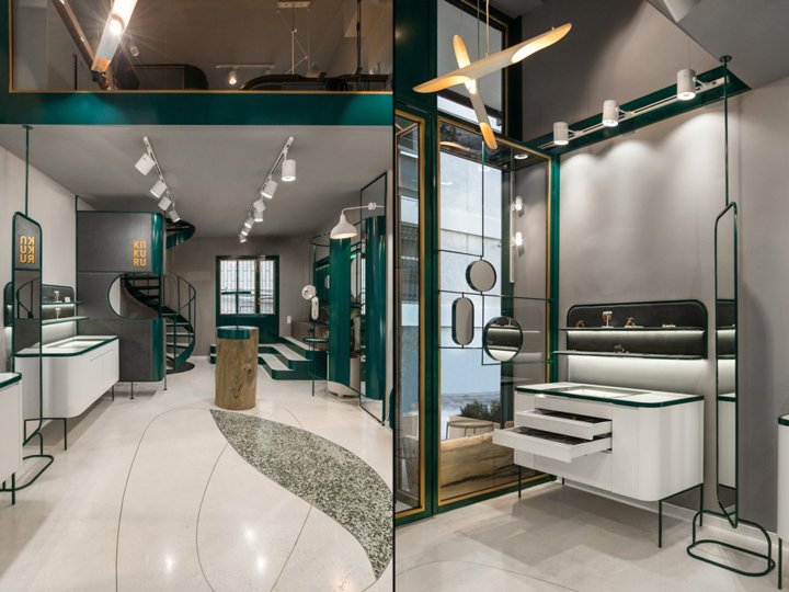 由 Urban Soul Project 设计的 Kakuru 珠宝店，希腊雅典