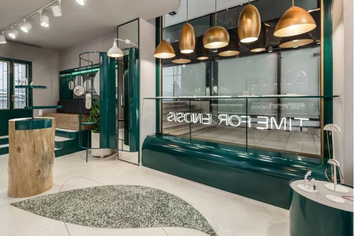 由 Urban Soul Project 设计的 Kakuru 珠宝店，希腊雅典