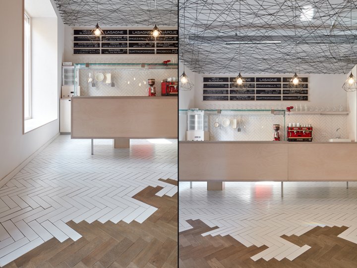 Mar.s 建筑师设计的 Lasagneria，布拉格 – 捷克共和国