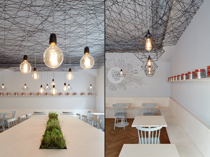 Mar.s 建筑师设计的 Lasagneria，布拉格 – 捷克共和国