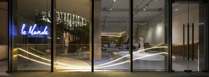 Hejidesign 的 Le Monde 婚礼店，中国深圳