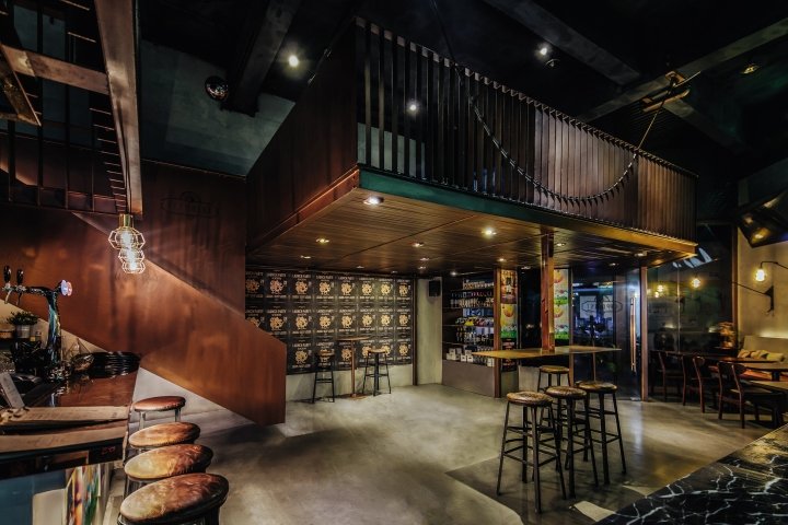 Le Poulet 餐厅，由 dongqi Architects 设计，中国深圳