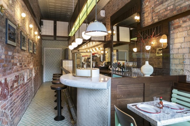 纽约 Studio Vural 设计的 Lowerline 餐厅