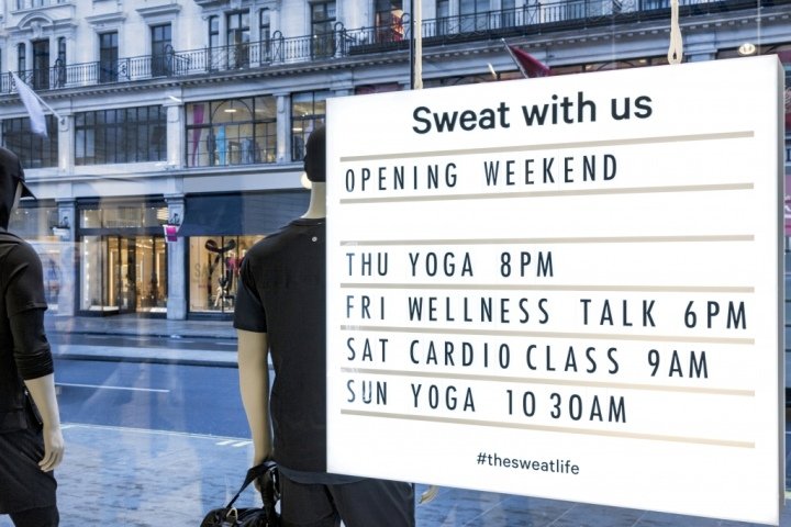 Lululemon 由 Dalziel 和 Pow 设计，英国伦敦