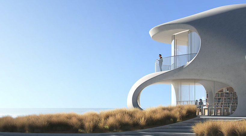 MAD 建筑事务所公布了海南海岸的“虫洞图书馆”计划 MAD 建筑事务所公布了海南海岸的“虫洞图书馆”计划