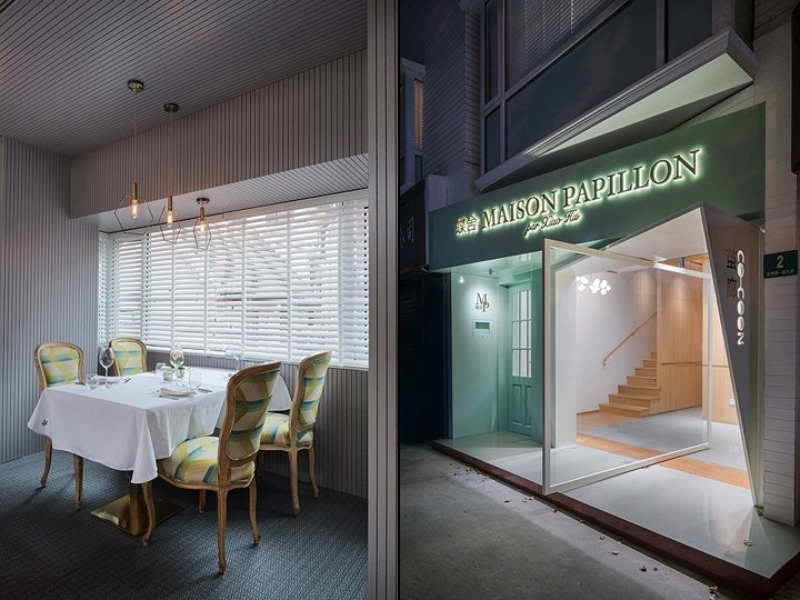 NE-ON 设计的 Maison Papillon 餐厅，中国上海