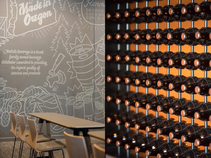 Maletis 饮料办公室，霍尔斯特建筑事务所，俄勒冈州波特兰